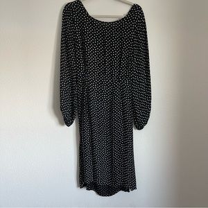 Backless polka Dot Midi Dress